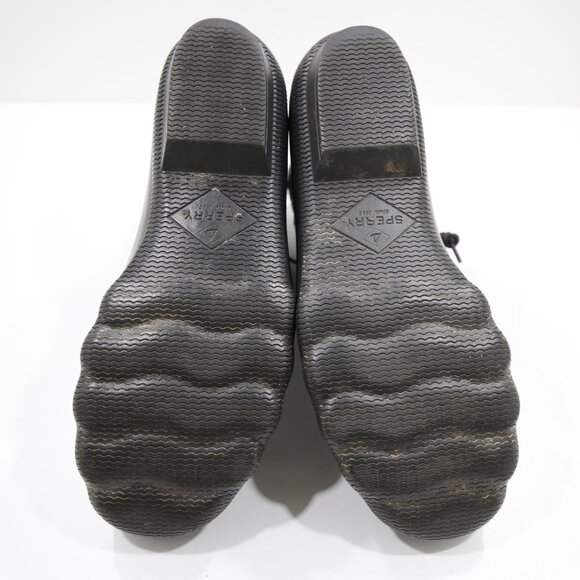 Sperry Saltwater Gray Wool & Black Rubber Waterproof Rain Duck Boots - Women's 7 - Picture 7 of 7